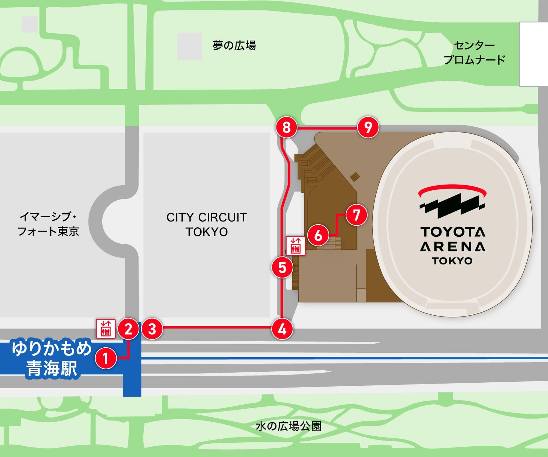 青海駅からの地図