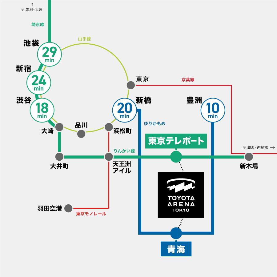 電車の路線図
